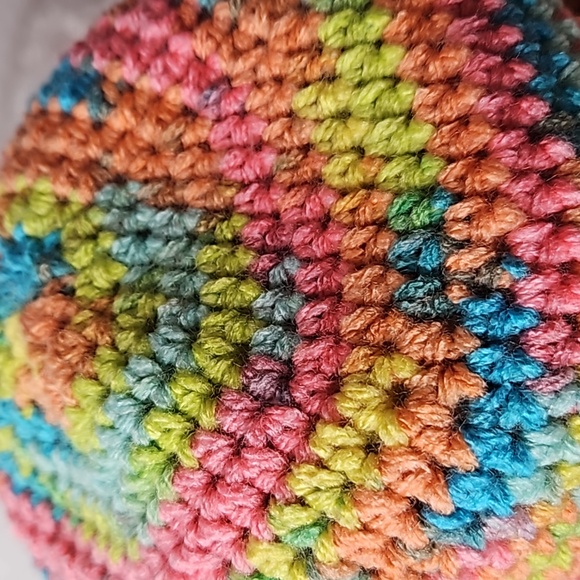 Girls multicolor bucket ruffle hat. Ages 5-10 - Picture 2 of 2